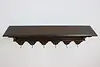 Renaissance Dutch Vintage Mahogany Wall Shelf & Coat Rack (8)