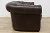 Chesterfield Vintage Tufted Espresso Leather Sofa or Couch (15)