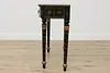 Chinoiserie Paint Vintage Lacquer Hall Table or Sofa Console (13)