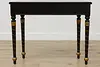 Chinoiserie Paint Vintage Lacquer Hall Table or Sofa Console (16)