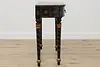 Chinoiserie Paint Vintage Lacquer Hall Table or Sofa Console (17)