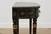 Chinoiserie Paint Vintage Lacquer Hall Table or Sofa Console (18)