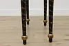 Chinoiserie Paint Vintage Lacquer Hall Table or Sofa Console (19)