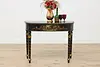 Chinoiserie Paint Vintage Lacquer Hall Table or Sofa Console (2)