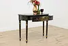 Chinoiserie Paint Vintage Lacquer Hall Table or Sofa Console (4)