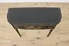 Chinoiserie Paint Vintage Lacquer Hall Table or Sofa Console (6)