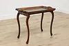 Indian Vintage Rosewood Marquetry Folding Tray Coffee Table (3)