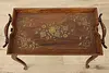 Indian Vintage Rosewood Marquetry Folding Tray Coffee Table (4)