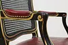 French Design Vintage Leather Office Chair, Widdicomb (10)