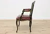 French Design Vintage Leather Office Chair, Widdicomb (7)