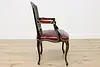 French Design Vintage Leather Office Chair, Widdicomb (9)