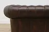 Chesterfield Vintage Tufted Espresso Leather Loveseat (13)