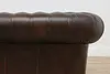 Chesterfield Vintage Tufted Espresso Leather Loveseat (14)