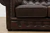 Chesterfield Vintage Tufted Espresso Leather Loveseat (6)