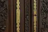 French Provincial Antique 1760s Chestnut Armoire Wardrobe (20)