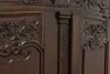 French Provincial Antique 1760s Chestnut Armoire Wardrobe (22)