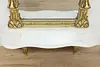 Victorian Antique Carved Gold Leaf Pier Mirror Marble (10)