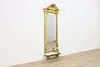 Victorian Antique Carved Gold Leaf Pier Mirror Marble (2)