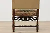 Unicorn Needlepoint Petit Point Antique Hall Chair (13)