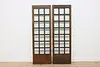 Pair of Arts & Crafts Mission Oak Antique Salvage Doors (6)