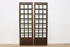 Pair of Arts & Crafts Mission Oak Antique Salvage Doors (8)