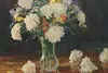 Carnations in Vase Vintage Artagraph Painting, Aspevig 39.5" (2)