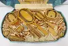 Art Deco Antique 15 Pc Bakelite Vanity Set & Case, Art-Y-Zan (4)