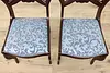 Set of 4 Victorian Vintage Carved Mahogany Dining Chairs (12)