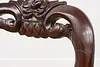 Set of 4 Victorian Vintage Carved Mahogany Dining Chairs (18)