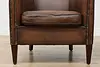 Pair of Art Deco Vintage Sheep Leather Club or Office Chairs (5)