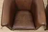 Pair of Art Deco Vintage Sheep Leather Club or Office Chairs (6)