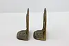 Pair of Antique Bronzed Iron "End of the Trail" Bookends (4)