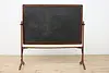 Schoolhouse Antique Oak Chalk or Black Board & Stand, Weber (2)