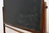 Schoolhouse Antique Oak Chalk or Black Board & Stand, Weber (25)