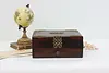 Victorian Antique Birch & Brass Jewelry or Keepsake Box (2)