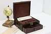 Victorian Antique Birch & Brass Jewelry or Keepsake Box (4)