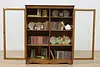 Victorian Antique Oak Office Library or Office Bookcase (4)