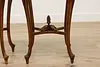 Pair French Vintage Rosewood & Marquetry Entry Hall Tables (11)