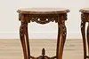 Pair French Vintage Rosewood & Marquetry Entry Hall Tables (13)