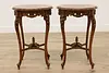 Pair French Vintage Rosewood & Marquetry Entry Hall Tables (17)