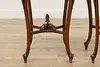 Pair French Vintage Rosewood & Marquetry Entry Hall Tables (20)