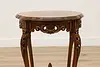 Pair French Vintage Rosewood & Marquetry Entry Hall Tables (3)