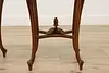 Pair French Vintage Rosewood & Marquetry Entry Hall Tables (6)