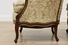 Pair of Vintage French Carved Walnut Fireplace Chairs (10)