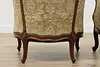 Pair of Vintage French Carved Walnut Fireplace Chairs (15)