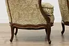 Pair of Vintage French Carved Walnut Fireplace Chairs (20)