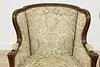 Pair of Vintage French Carved Walnut Fireplace Chairs (3)