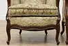 Pair of Vintage French Carved Walnut Fireplace Chairs (5)