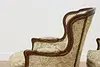 Pair of Vintage French Carved Walnut Fireplace Chairs (8)