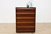 Midcentury Modern Vintage Walnut Tall Chest or Dresser (2)